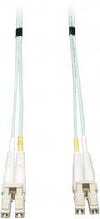 Tripp-Lite - 50' Long, LC/LC Head, Multimode Fiber Optic Cable - Aqua, Use with LAN - Exact Tooling