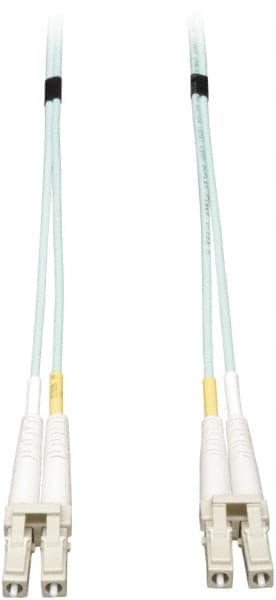 Tripp-Lite - 26' Long, LC/LC Head, Multimode Fiber Optic Cable - Aqua, Use with LAN - Exact Tooling
