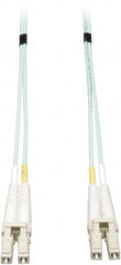 Tripp-Lite - 26' Long, LC/LC Head, Multimode Fiber Optic Cable - Aqua, Use with LAN - Exact Tooling