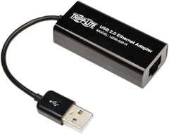 Tripp-Lite - Network Adapter - USB A Male Connector, Black, Use with 10/100Mbps Network - Exact Tooling