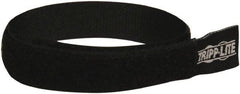 Tripp-Lite - 10" Long Black Hook & Loop Standard Cable Tie - 3" Max Bundle Diam - Exact Tooling