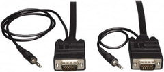 Tripp-Lite - 25' Long, HD15/3.5MM Computer Cable - Black, Male x Male - Exact Tooling