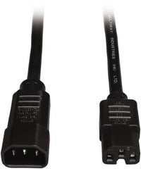 Tripp-Lite - 3', 14/3 Gauge/Conductors, Black Indoor Replacement Cord - 0 Receptacles, 15 Amps, 120 VAC, UL SJT, NEMA IEC-320 - Exact Tooling