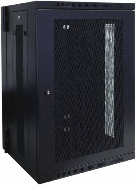 Tripp-Lite - 23.6" Overall Width x 18" Rack Height x 21.6" Overall Depth Data Cable Enclosure - 250 Lb Capacity, Black - Exact Tooling