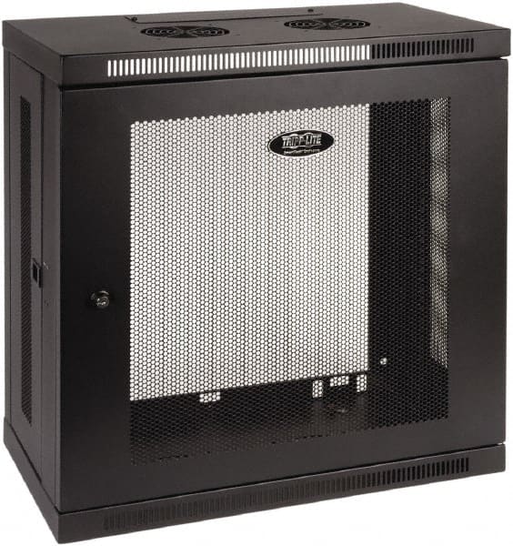 Tripp-Lite - 23.62" Overall Width x 12" Rack Height x 13" Overall Depth Data Cable Enclosure - 200 Lb Capacity, Black - Exact Tooling