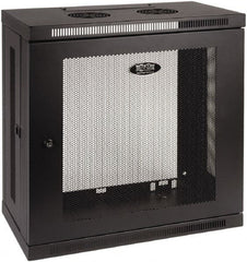 Tripp-Lite - 23.62" Overall Width x 12" Rack Height x 13" Overall Depth Data Cable Enclosure - 200 Lb Capacity, Black - Exact Tooling