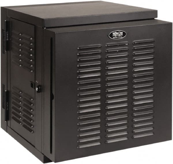 Tripp-Lite - 23.62" Overall Width x 12" Rack Height x 26.42" Overall Depth Data Cable Enclosure - 3,000 Lb Capacity, Black - Exact Tooling