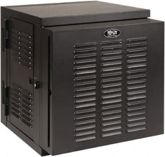 Tripp-Lite - 23.62" Overall Width x 12" Rack Height x 26.42" Overall Depth Data Cable Enclosure - 3,000 Lb Capacity, Black - Exact Tooling