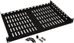 Tripp-Lite - 19" Overall Width x 1" Rack Height x 12" Overall Depth Data Cable Enclosure - 40 Lb Capacity, Black - Exact Tooling