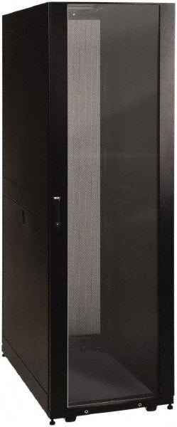 Tripp-Lite - 23.63" Overall Width x 42" Rack Height x 43" Overall Depth Data Cable Enclosure - 3,000 Lb Capacity, Black - Exact Tooling