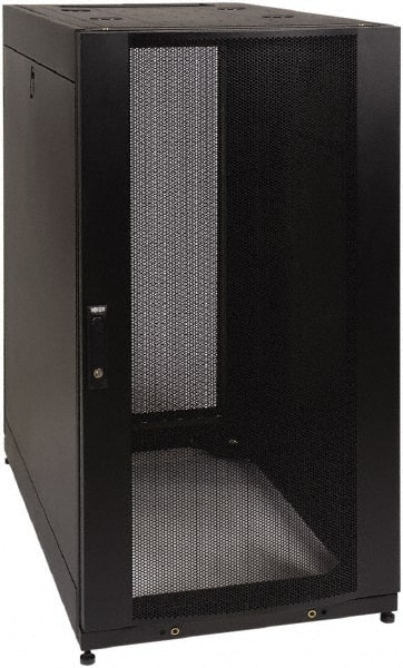 Tripp-Lite - 23.63" Overall Width x 25" Rack Height x 43" Overall Depth Data Cable Enclosure - 3,000 Lb Capacity, Black - Exact Tooling