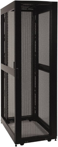 Tripp-Lite - 23.63" Overall Width x 42" Rack Height x 43" Overall Depth Data Cable Enclosure - 3,000 Lb Capacity, Black - Exact Tooling