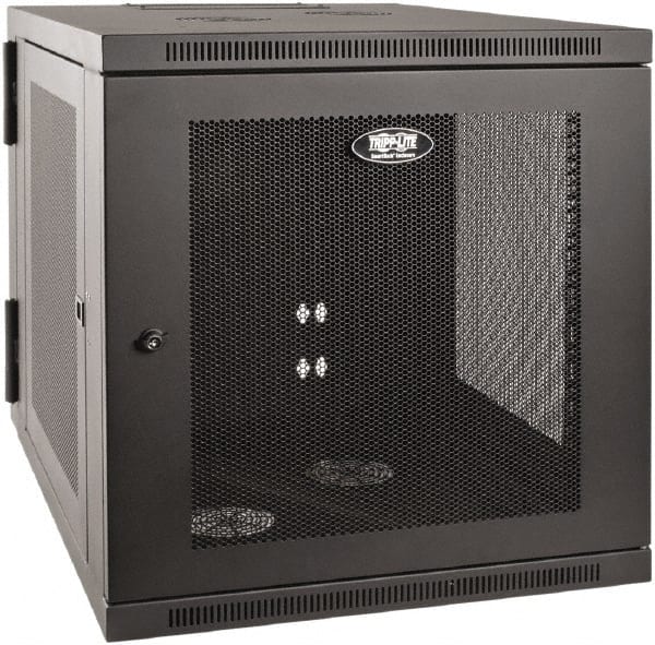 Tripp-Lite - 23.6" Overall Width x 12" Rack Height x 33-1/2" Overall Depth Data Cable Enclosure - 3,000 Lb Capacity, Black - Exact Tooling