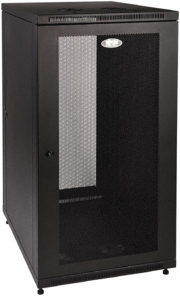 Tripp-Lite - 24.2" Overall Width x 24" Rack Height x 34.06" Overall Depth Data Cable Enclosure - 3,000 Lb Capacity, Black - Exact Tooling