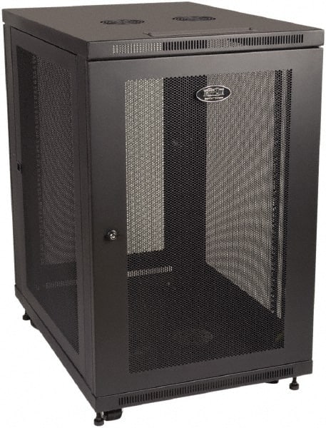 Tripp-Lite - 23.62" Overall Width x 18" Rack Height x 33-1/2" Overall Depth Data Cable Enclosure - 3,000 Lb Capacity, Black - Exact Tooling