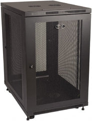 Tripp-Lite - 23.62" Overall Width x 18" Rack Height x 33-1/2" Overall Depth Data Cable Enclosure - 3,000 Lb Capacity, Black - Exact Tooling