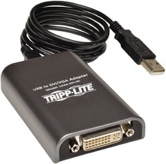 Tripp-Lite - External Multi-Monitor Video Card - USB Connector, Black, Use with Cabling and Video Applications - Exact Tooling