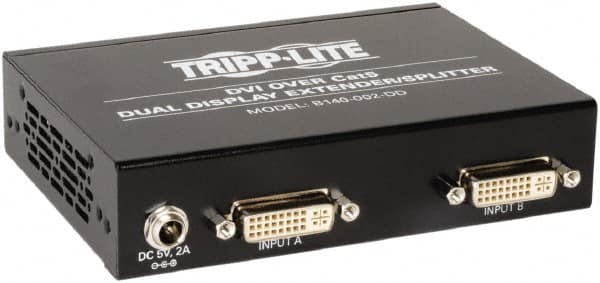 Tripp-Lite - Extender Splitter - RJ45 Connector, Black, Use with Cabling and Video Applications - Exact Tooling