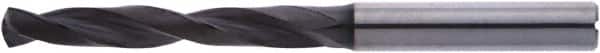 Accupro - 15.5mm 140° Solid Carbide Jobber Drill - AlTiN Finish, Right Hand Cut, Spiral Flute, Straight Shank, 133mm OAL - Exact Tooling