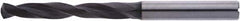 Accupro - 3/16" 140° Solid Carbide Jobber Drill - AlTiN Finish, Right Hand Cut, Spiral Flute, Straight Shank, 82mm OAL - Exact Tooling