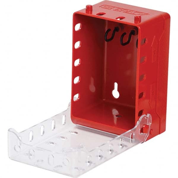 Brady - 1 2-Piece Kit 2.7" Deep x 4" Wide x 5.7" High Portable & Wall Mount Group Lockout Box - Exact Tooling