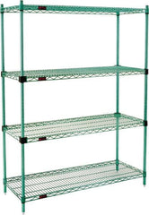 Eagle MHC - 4 Shelf Eagle MHC Wire Shelving - Starter Unit - 72" Wide x 24" Deep x 74" High, - Exact Tooling