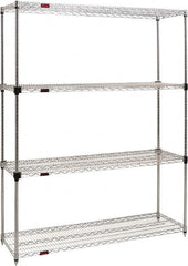 Eagle MHC - 4 Shelf Eagle MHC Wire Shelving - Starter Unit - 72" Wide x 24" Deep x 74" High, - Exact Tooling