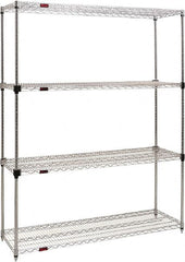 Eagle MHC - 4 Shelf Eagle MHC Wire Shelving - Starter Unit - 60" Wide x 24" Deep x 74" High, - Exact Tooling