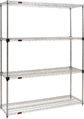 Eagle MHC - 4 Shelf Eagle MHC Wire Shelving - Starter Unit - 60" Wide x 24" Deep x 74" High, - Exact Tooling