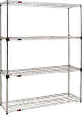 Eagle MHC - 4 Shelf Eagle MHC Wire Shelving - Starter Unit - 48" Wide x 24" Deep x 74" High, - Exact Tooling