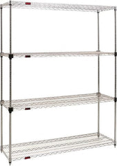 Eagle MHC - 4 Shelf Eagle MHC Wire Shelving - Starter Unit - 48" Wide x 24" Deep x 74" High, - Exact Tooling