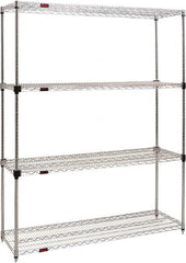 Eagle MHC - 4 Shelf Eagle MHC Wire Shelving - Starter Unit - 48" Wide x 24" Deep x 74" High, - Exact Tooling