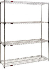 Eagle MHC - 4 Shelf Eagle MHC Wire Shelving - Starter Unit - 36" Wide x 24" Deep x 74" High, - Exact Tooling