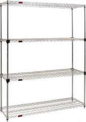 Eagle MHC - 4 Shelf Eagle MHC Wire Shelving - Starter Unit - 36" Wide x 24" Deep x 74" High, - Exact Tooling