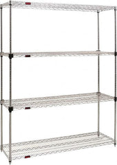 Eagle MHC - 4 Shelf Eagle MHC Wire Shelving - Starter Unit - 72" Wide x 18" Deep x 74" High, - Exact Tooling