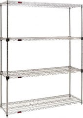 Eagle MHC - 4 Shelf Eagle MHC Wire Shelving - Starter Unit - 48" Wide x 18" Deep x 74" High, - Exact Tooling