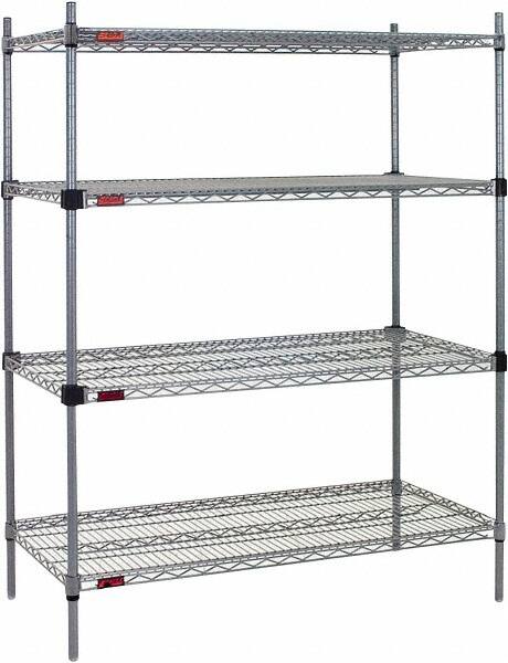 Eagle MHC - 4 Shelf Eagle MHC Wire Shelving - Starter Unit - 36" Wide x 18" Deep x 74" High, - Exact Tooling