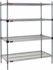 Eagle MHC - 4 Shelf Eagle MHC Wire Shelving - Starter Unit - 36" Wide x 18" Deep x 74" High, - Exact Tooling