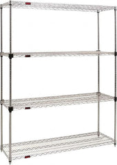 Eagle MHC - 4 Shelf Eagle MHC Wire Shelving - Starter Unit - 48" Wide x 18" Deep x 74" High, - Exact Tooling