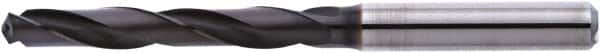 Accupro - 7/32" 135° Solid Carbide Jobber Drill - AlTiN Finish, Right Hand Cut, Spiral Flute, Straight Shank, 82mm OAL - Exact Tooling