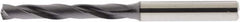 Accupro - 1/2" 140° Solid Carbide Jobber Drill - AlTiN Finish, Right Hand Cut, Spiral Flute, Straight Shank, 124mm OAL - Exact Tooling