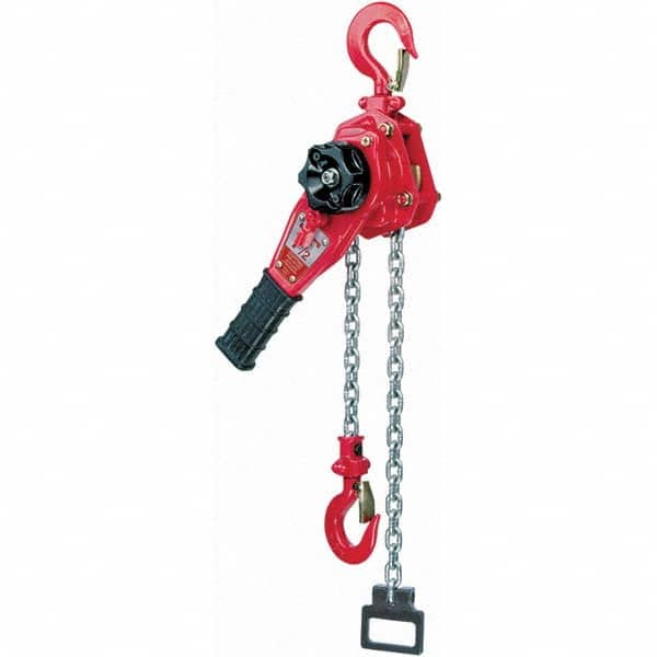 Coffing - 3,000 Lb Capacity, 15' Lift Height, Chain Manual Lever Hoist - Exact Tooling