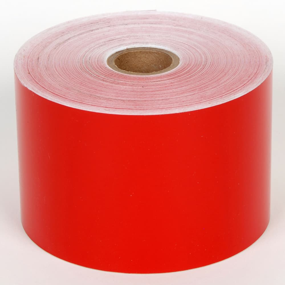 Cobra Systems - Labels, Ribbons & Tapes; Type: Vinyl Tape ; Color: Red ; For Use With: VNM4PRO ; Width (Inch): 4 ; Length (Feet): 150 ; Material: Vinyl - Exact Tooling