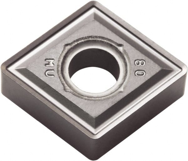 Kyocera - CNMG543 MU Grade PR015S Carbide Turning Insert - Megacoat Hard Finish, 80° Diamond, 5/8" Inscr Circle, 1/4" Thick, 3/64" Corner Radius - Exact Tooling