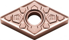 Kyocera - DNMG433 KG Grade CA320 Carbide Turning Insert - TiCN/Al2O3 Finish, 55° Diamond, 1/2" Inscr Circle, 3/16" Thick, 3/64" Corner Radius - Exact Tooling