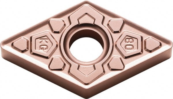 Kyocera - DNMG431 KG Grade CA315 Carbide Turning Insert - TiCN/Al2O3 Finish, 55° Diamond, 1/2" Inscr Circle, 3/16" Thick, 1/64" Corner Radius - Exact Tooling