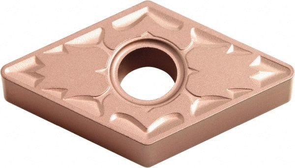 Kyocera - DNMG433 ZS Grade CA310 Carbide Turning Insert - TiCN/Al2O3 Finish, 55° Diamond, 1/2" Inscr Circle, 3/16" Thick, 3/64" Corner Radius - Exact Tooling