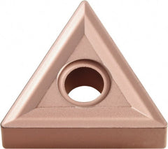 Kyocera - TNMG333 NONE Grade CA310 Carbide Turning Insert - TiCN/Al2O3 Finish, 60° Triangle, 3/8" Inscr Circle, 3/16" Thick, 3/64" Corner Radius - Exact Tooling