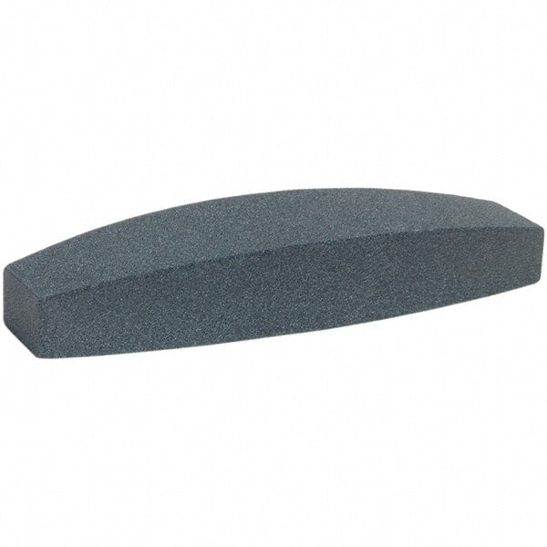 Norton - 9" Long x 2-1/2" Wide x 1-1/2" Thick, Silicon Carbide Sharpening Stone - Boat Shaped, Medium Grade - Exact Tooling