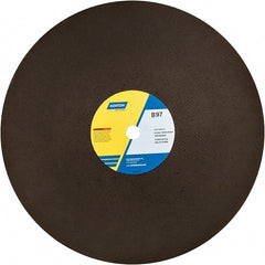 Norton - 20" Aluminum Oxide Cutoff Wheel - 5/32" Thick, 1" Arbor - Exact Tooling